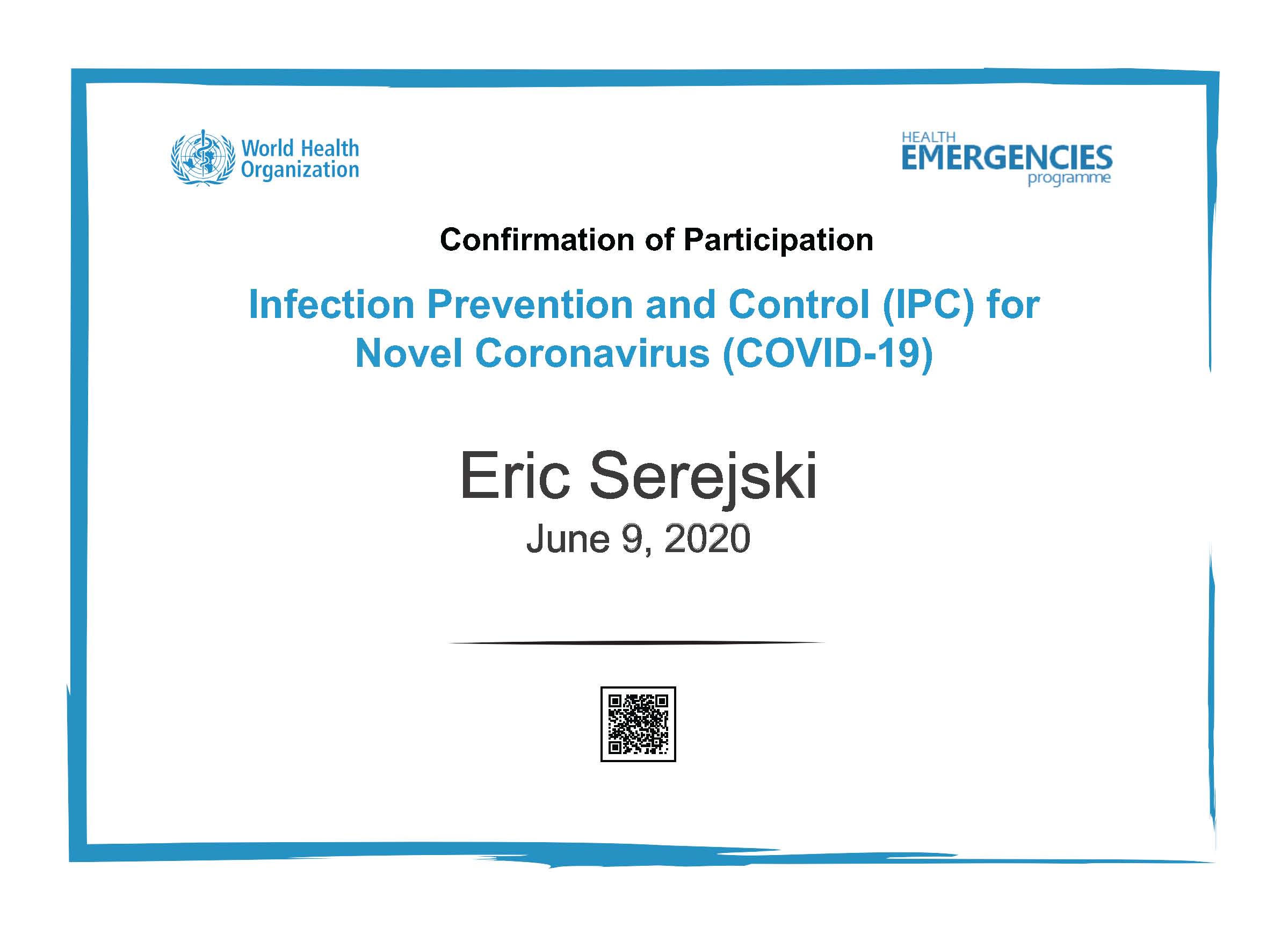 0609 Covid 19 IPC Confirmation of Participation